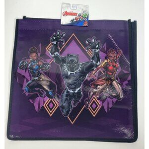 Black Panther Marvel Avengers Reusable Tote Shopping Bag Grocery Graphic Kids